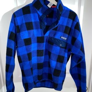 PATAGONIA SYNCHILLA BUTTON UP BLUE CHECKERED